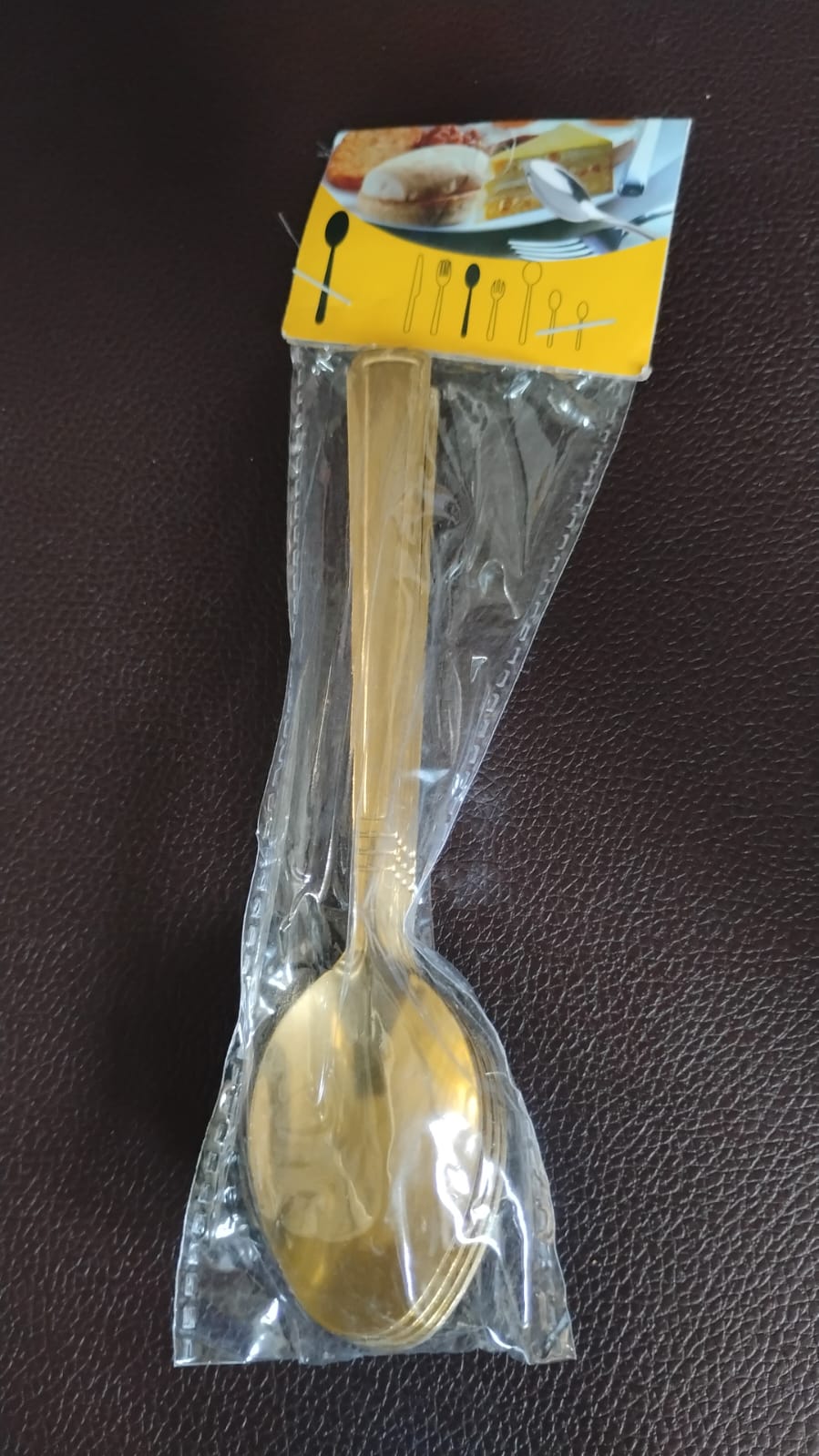 Premium Luxurious Stainless Steel Coated Spoons (6 Pcs Set / Golden) Signaturekarts