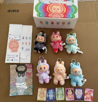 Plush Toy Cartoon Keychain with Hook Assorted Colorful Animal Design  1 Pc signaturekarts