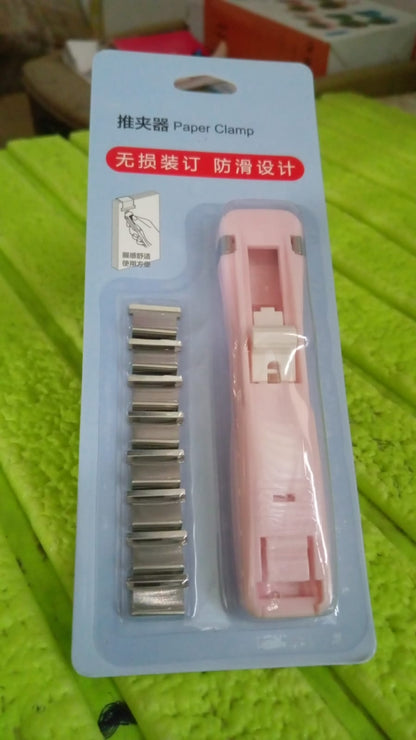 Portable Paper Clamp With 8 Pcs Clip Dispenser Handheld Paper Fast Clam (1 Set) Signaturekarts