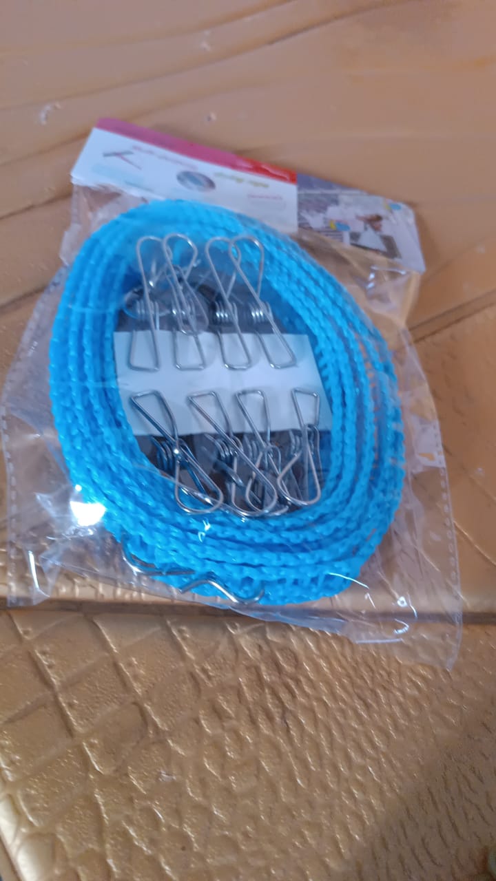 Stainless Steel Clothes pegs with One Rope Signature kart