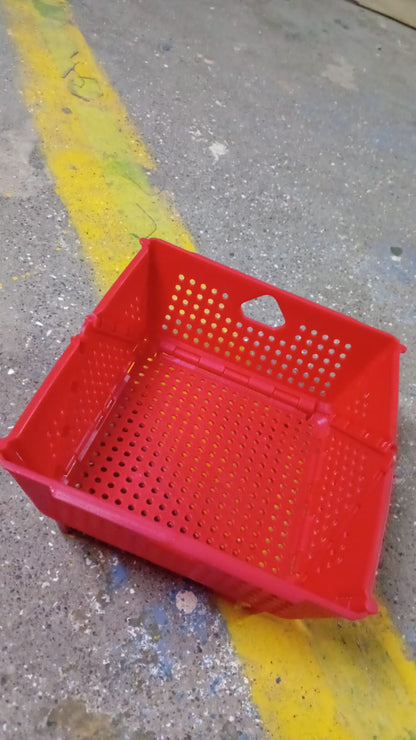Flexi fold Storage Basket Box with Holes Ventilated Design (23×20 Cm / 1 Pc) Signaturekarts
