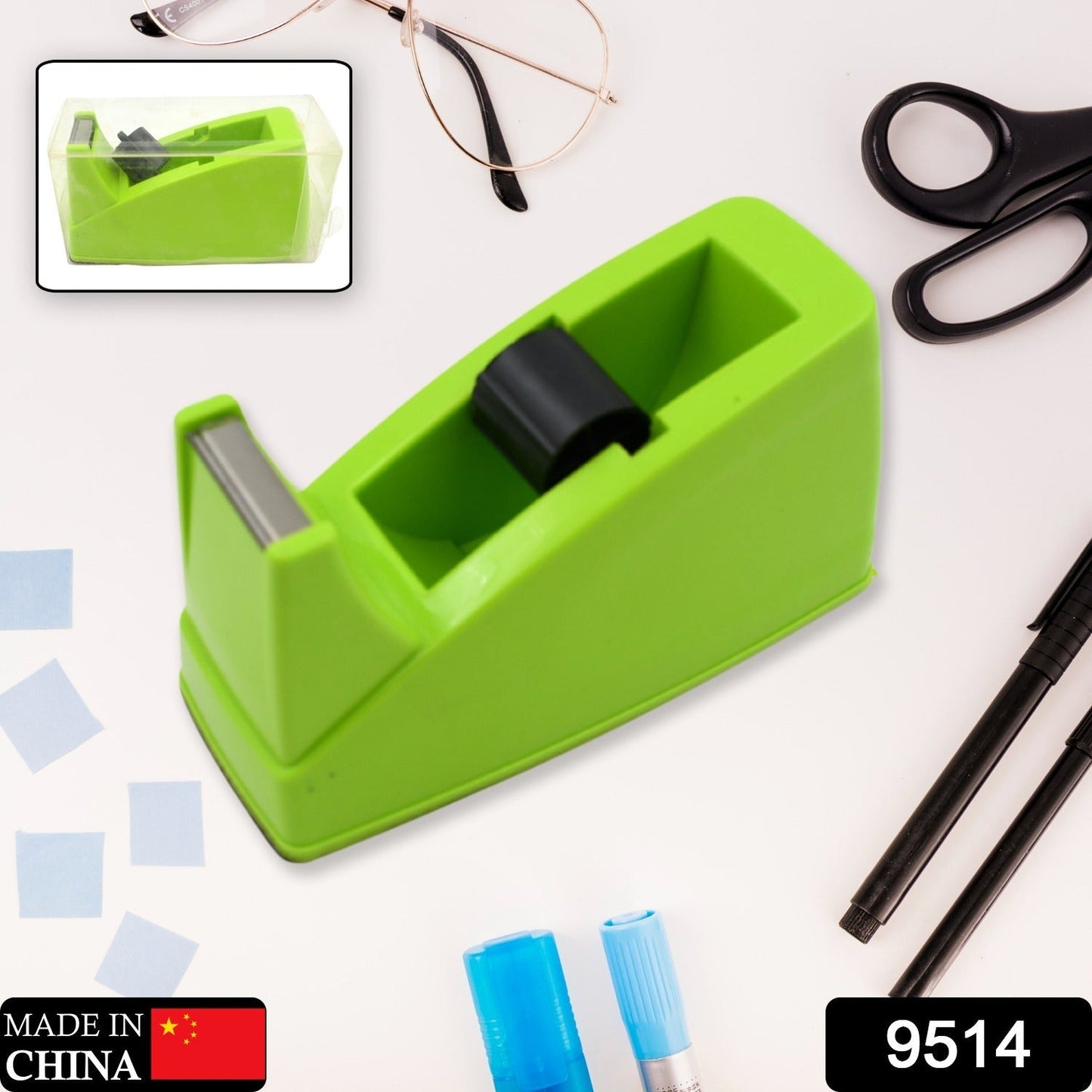 Heavy Duty Plastic Tape Dispenser Cutter for Home, Office & School Use signaturekarts