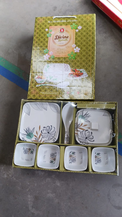 Divine lunch Tableware, Dinner Set (11 Pcs Set) Signaturekarts