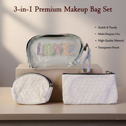 3-in-1 Premium Makeup Bag Set The Morsignaturekarts