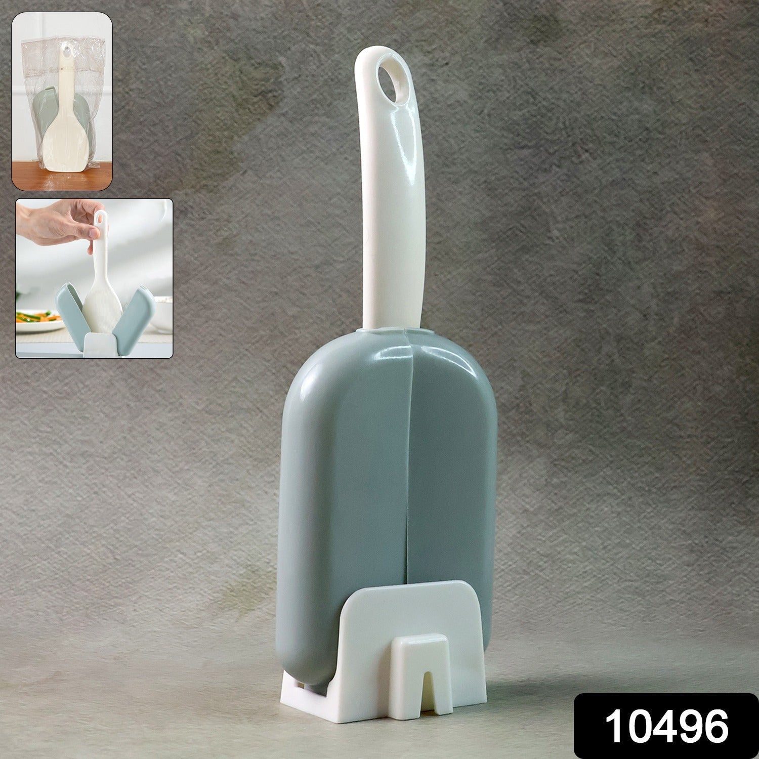 Automatic Open & Close Kitchen Rice Spoon Holder with Dust Cover signaturekarts
