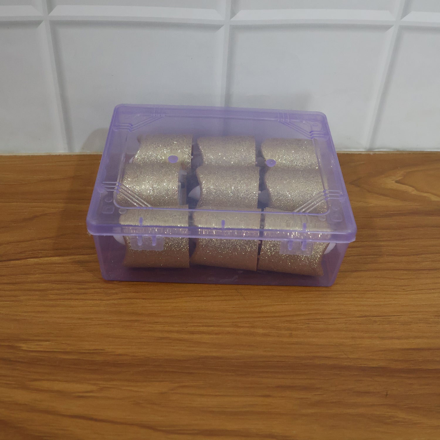 Christmas Premium Glitter LED Tealight Candles (9 Pc Set) The Morsignaturekarts