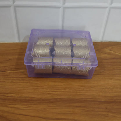 Christmas Premium Glitter LED Tealight Candles (9 Pc Set) The Morsignaturekarts