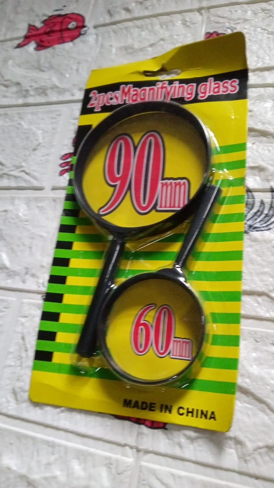 Magnifying glass Lens - reading aid made of glass - real glass magnifying glass that can be used on both sides - glass breakage-proof magnifying glass, Protect Eyes, 90mm & 60mm (2pc Set) signaturekarts