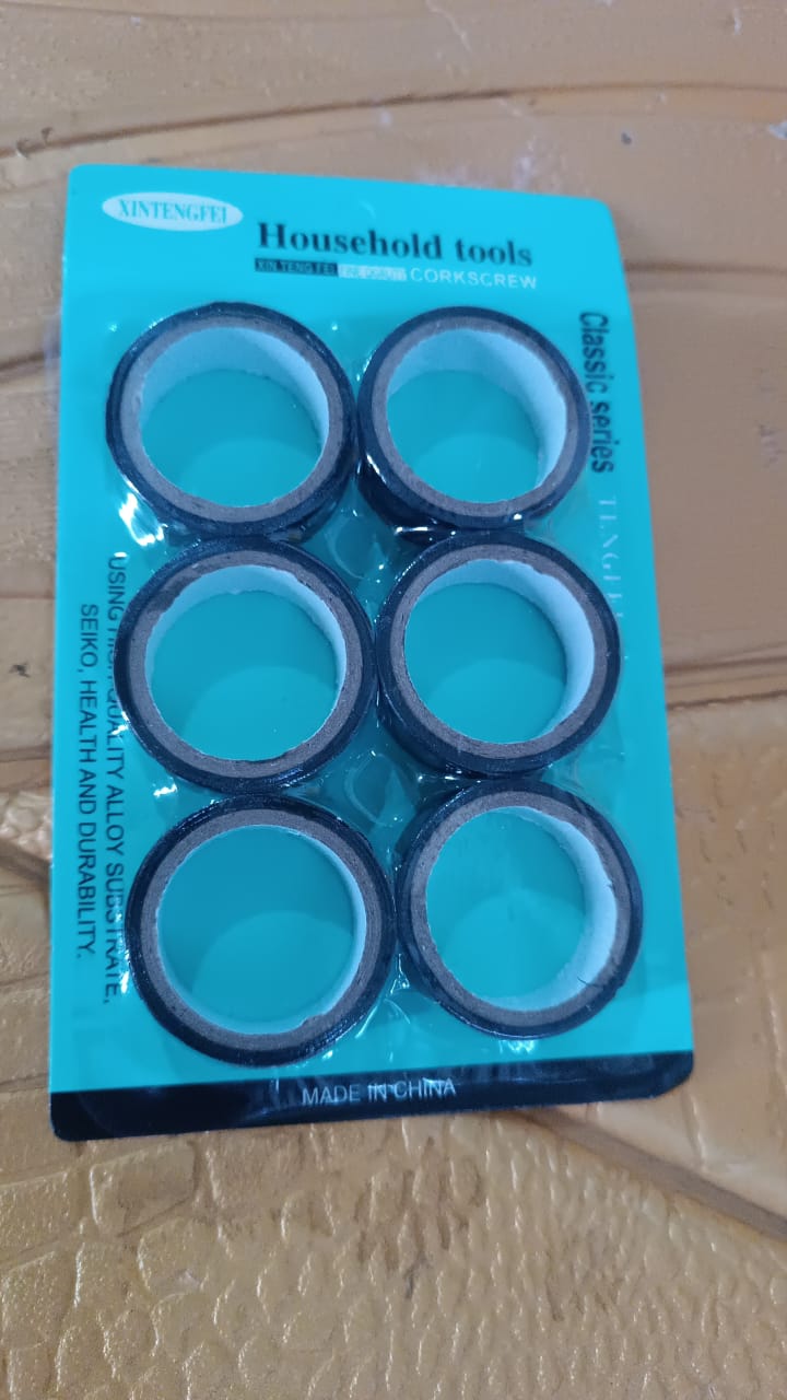 General Electrical Tape, All purpose PVC electrical tape (6 Pcs Set) Signature kart