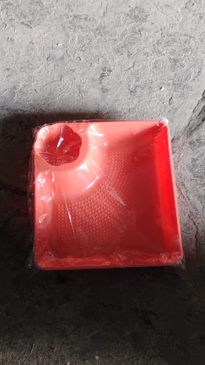 Plastic Plates with Dipping Saucer & Round Dip Part (1 Pc / 18×16 Cm / 1 Pc) Signaturekarts
