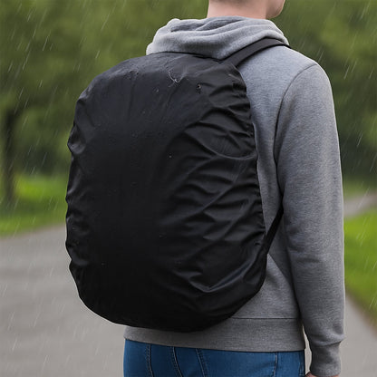 Waterproof Nylon Backpack Rain Cover with Elastic Fit (1 Pc) signaturekarts