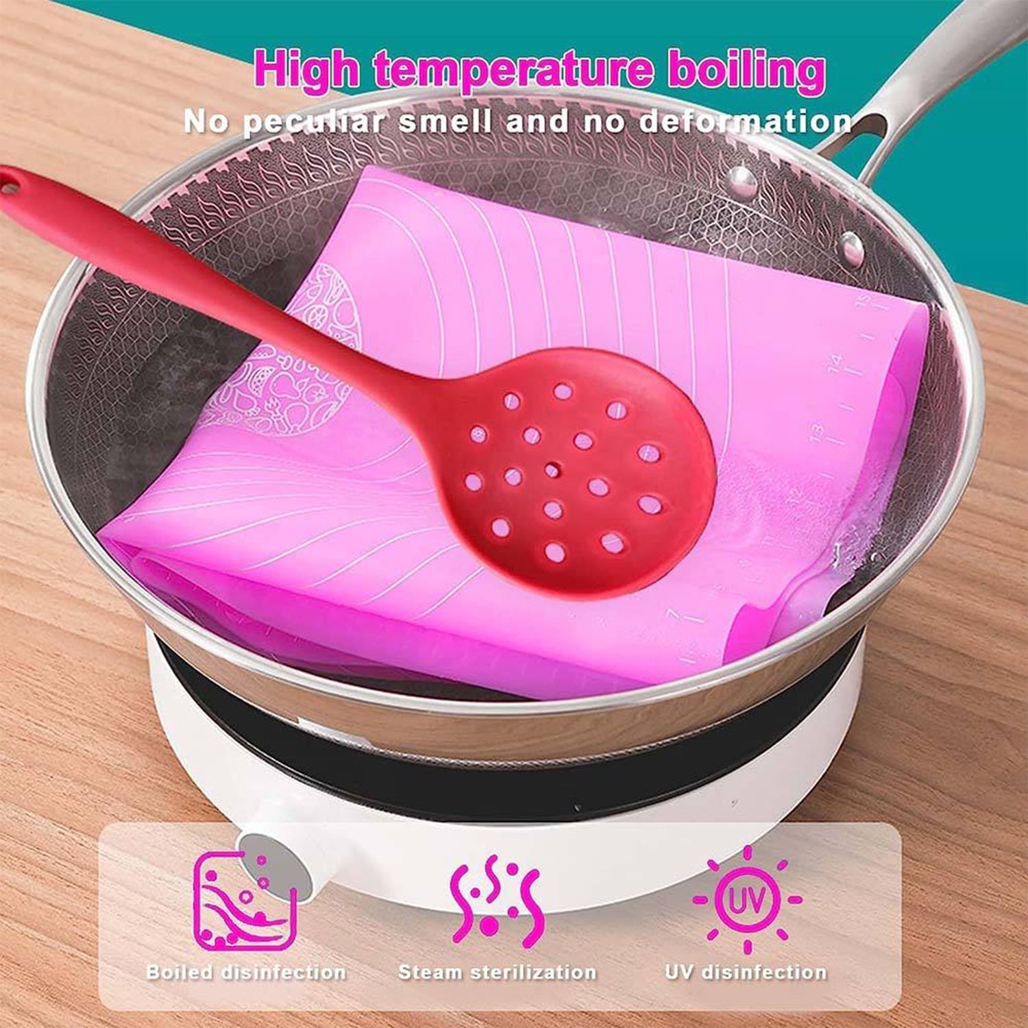 Non-Stick Dough Rolling & Baking Mat - (1 Pc / 29x26 Cm) signaturekarts