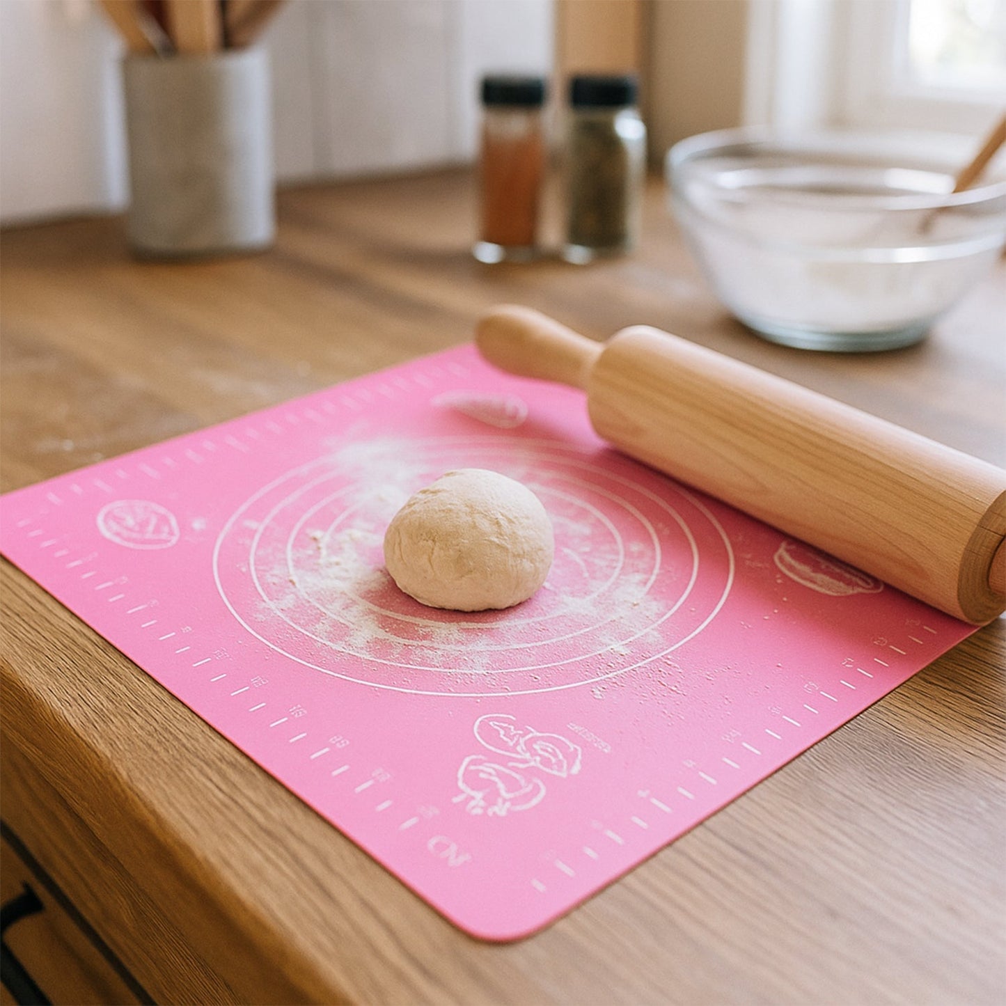 Non-Stick Dough Rolling & Baking Mat - (1 Pc / 29x26 Cm) signaturekarts