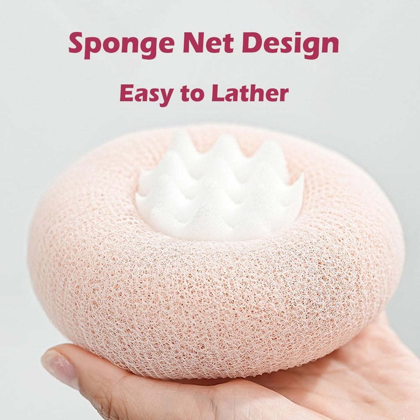 Premium Soft Exfoliating Round Bath Scrubber (1 Pc) The Morsignaturekarts