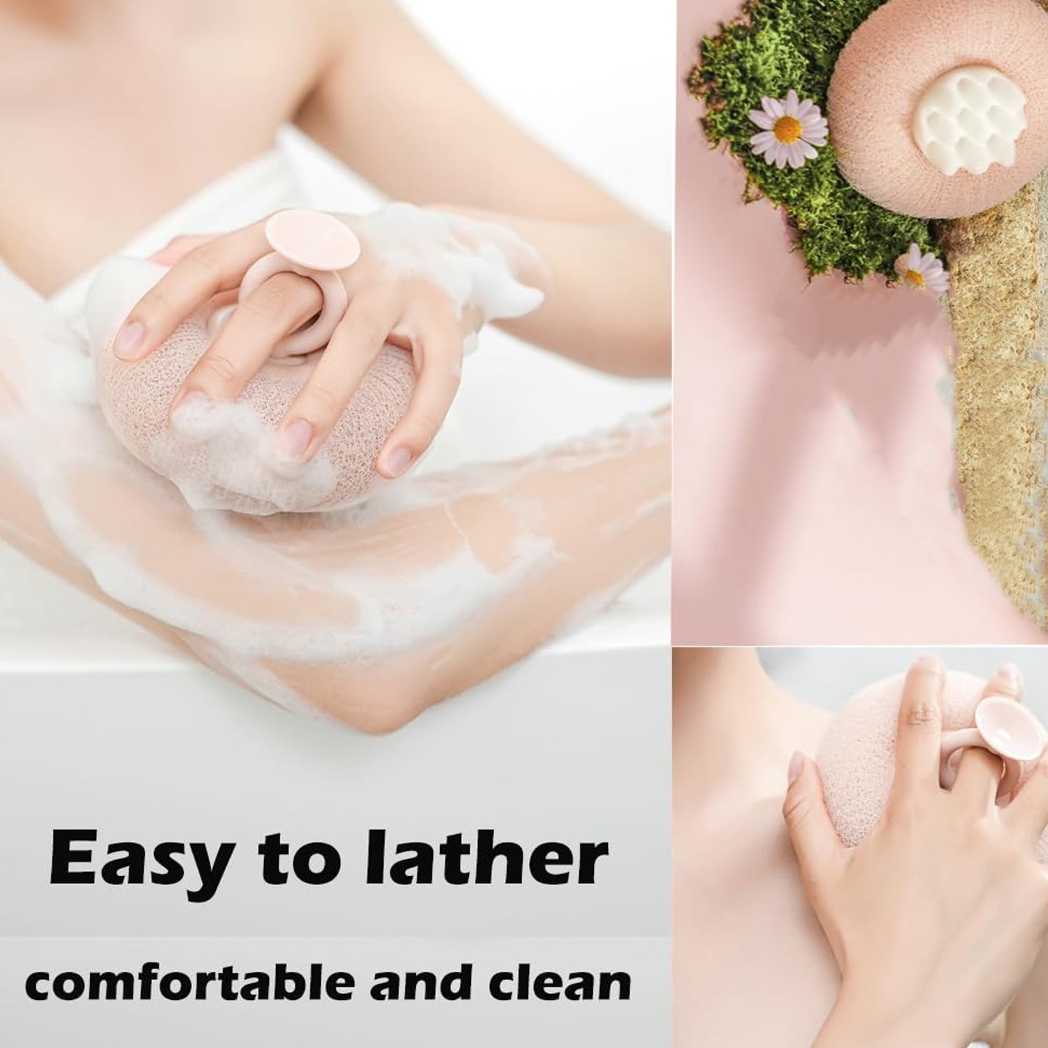 Premium Soft Exfoliating Round Bath Scrubber (1 Pc) The Morsignaturekarts