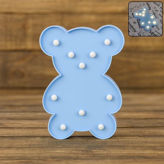 Teddy Bear Shape LED Decorative Night Light (1 Pc) signaturekarts