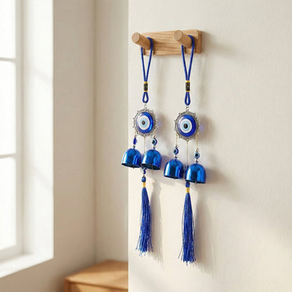 Decorative Evil Eye Hanging Wind Chime Set (2 Pc Set) The Morsignaturekarts