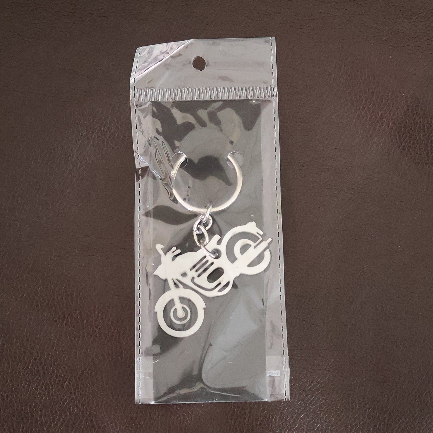 Motorcycle Silhouette Metal Keychain - (1 Pc) signaturekarts