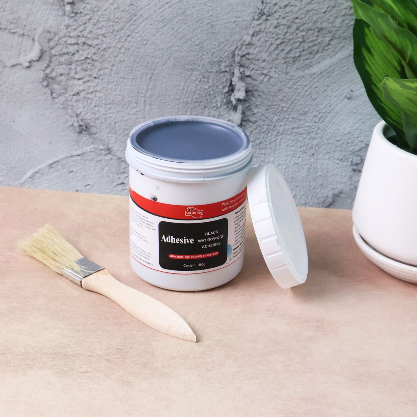 Black Waterproof Adhesive Paste 300 Gm - (Set) signaturekarts