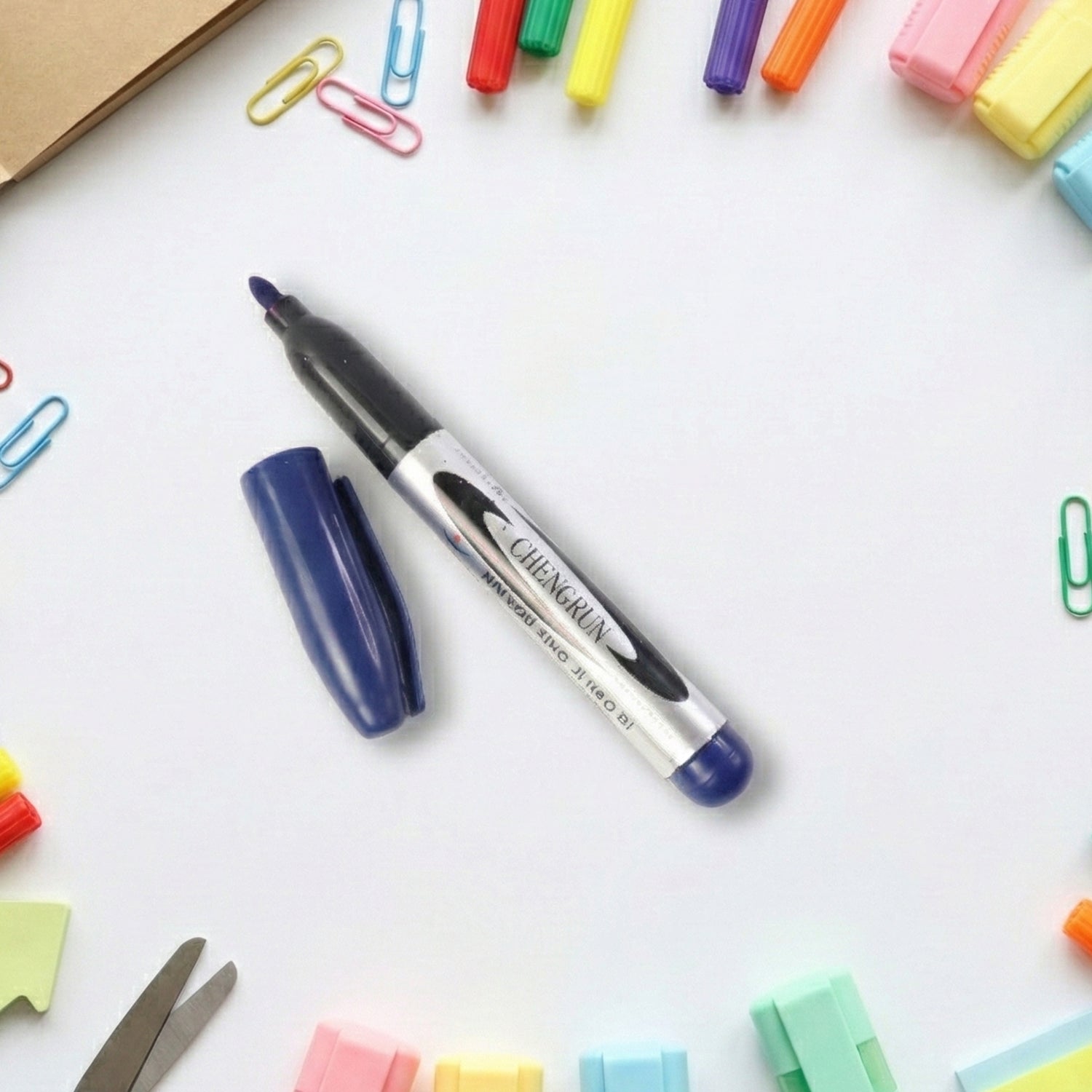 Premium Permanent Blue Marker Pen (1 Pc) The Morsignaturekarts
