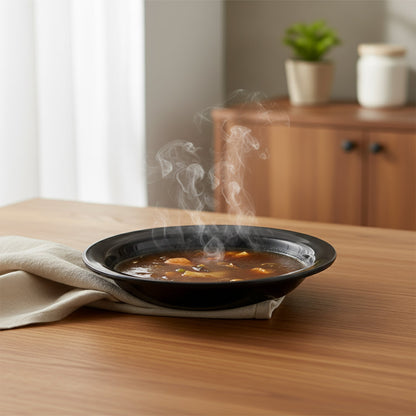 Premium Deep Black Curry Soup Serving Bowl (1 Pc) signaturekarts