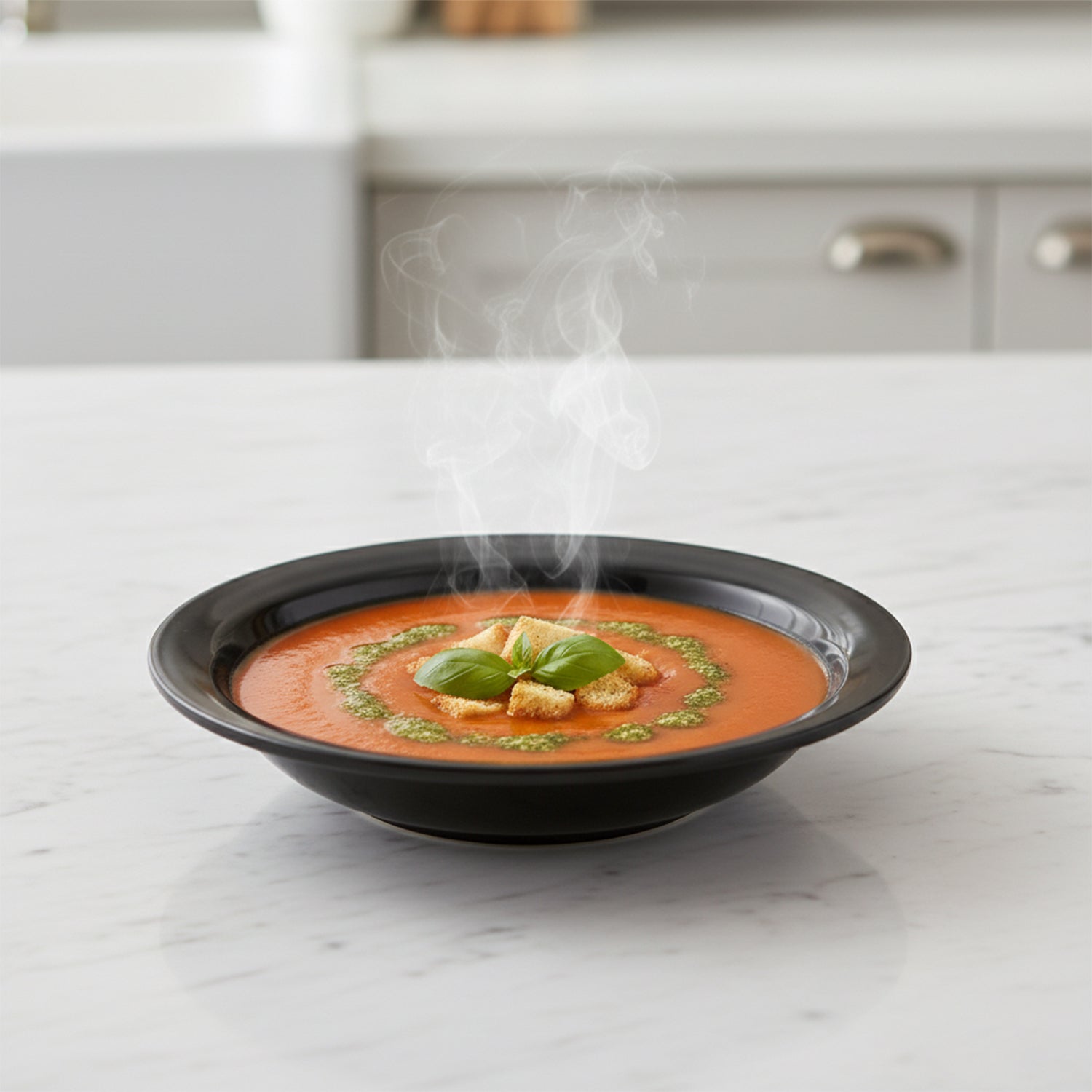 Premium Deep Black Curry Soup Serving Bowl (1 Pc) signaturekarts