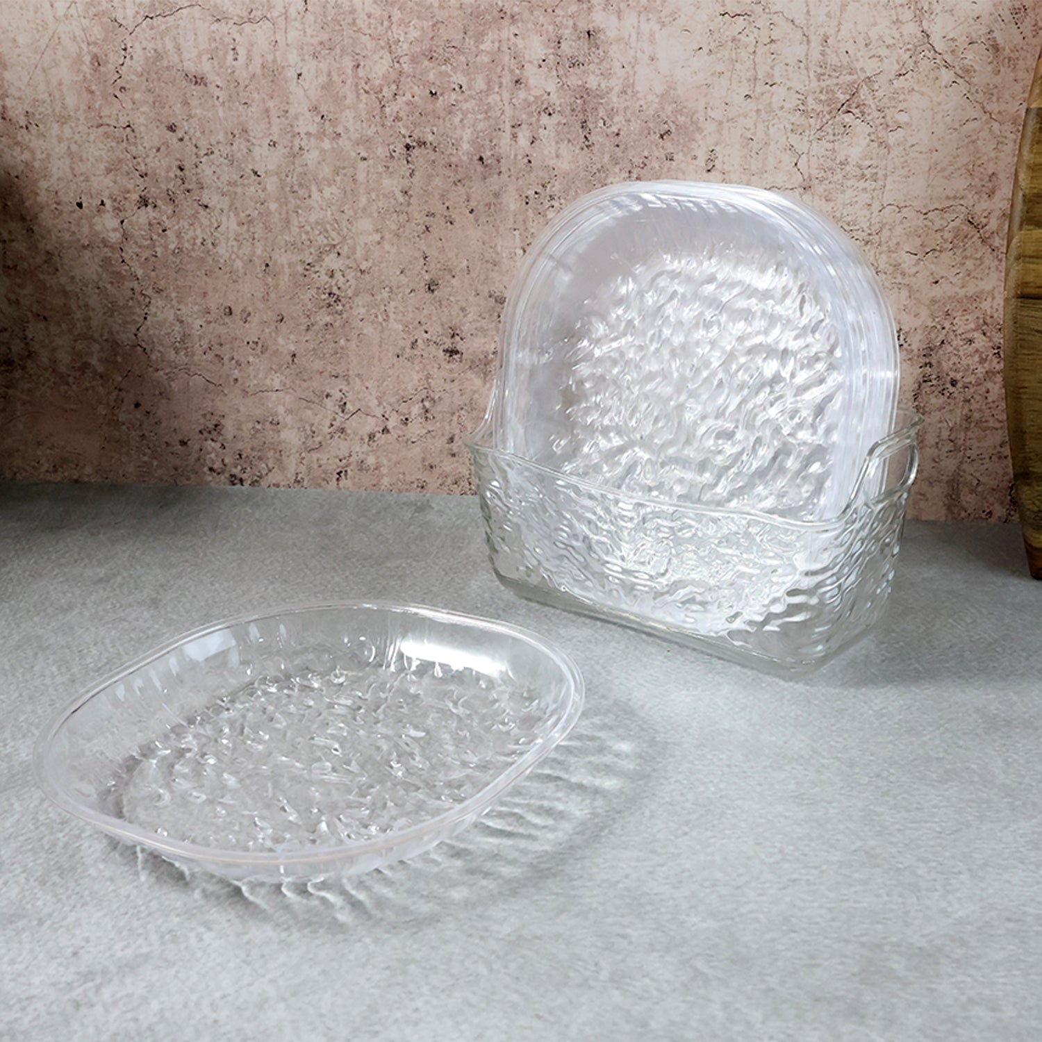 9-in-1 Crystal Glass Snack Serving Plates Set The Morsignaturekarts