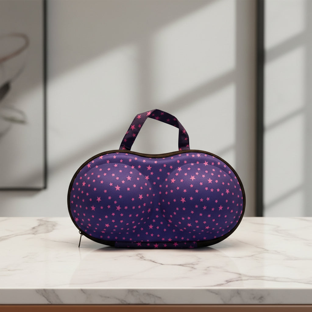Premium Hard-Shell Bra & Lingerie Storage Travel Case (1 Pc) The Morsignaturekarts
