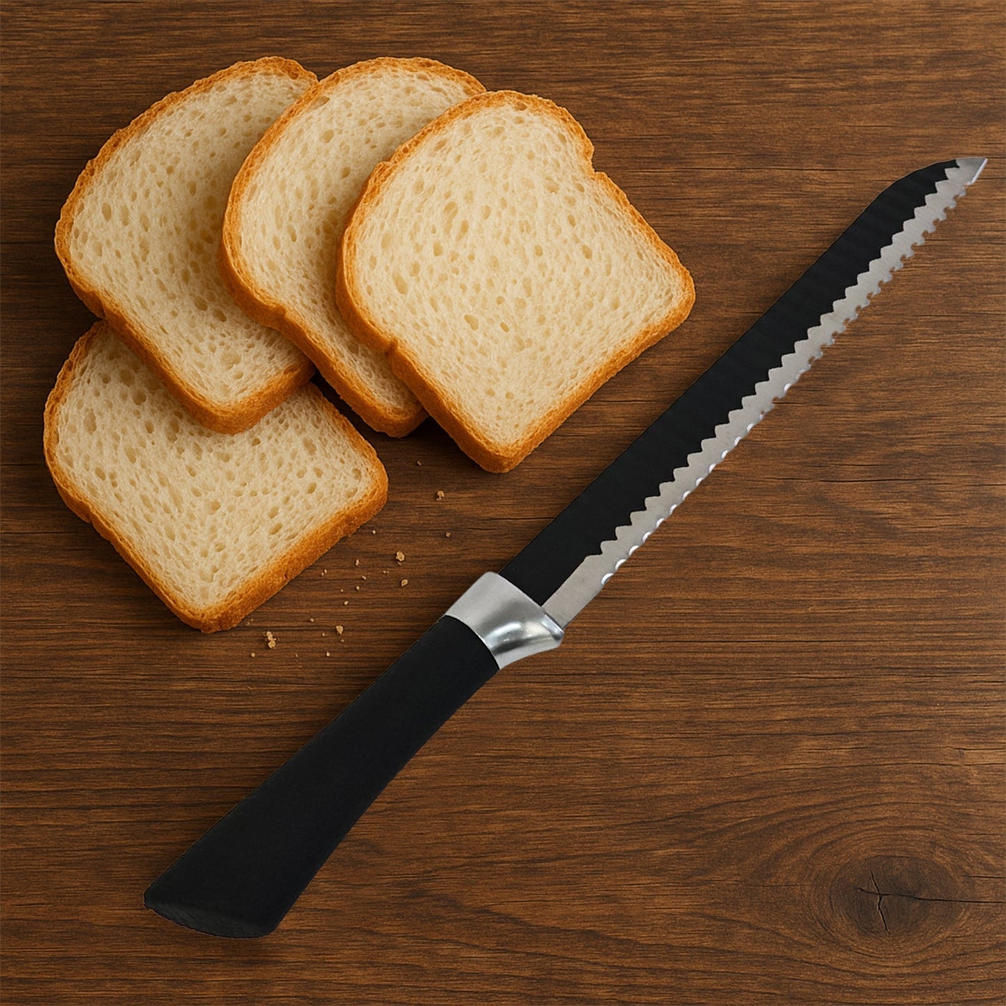 Premium 32 Cm Serrated Bread Knife with Ergonomic Handle signaturekarts