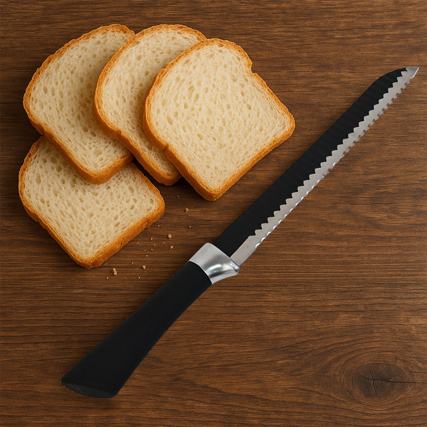 Premium 32 Cm Serrated Bread Knife with Ergonomic Handle signaturekarts