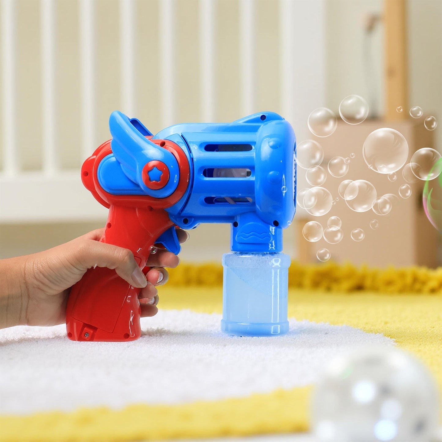 Rechargeable Bubble Gun Toy for Kids (1 Set) signaturekarts