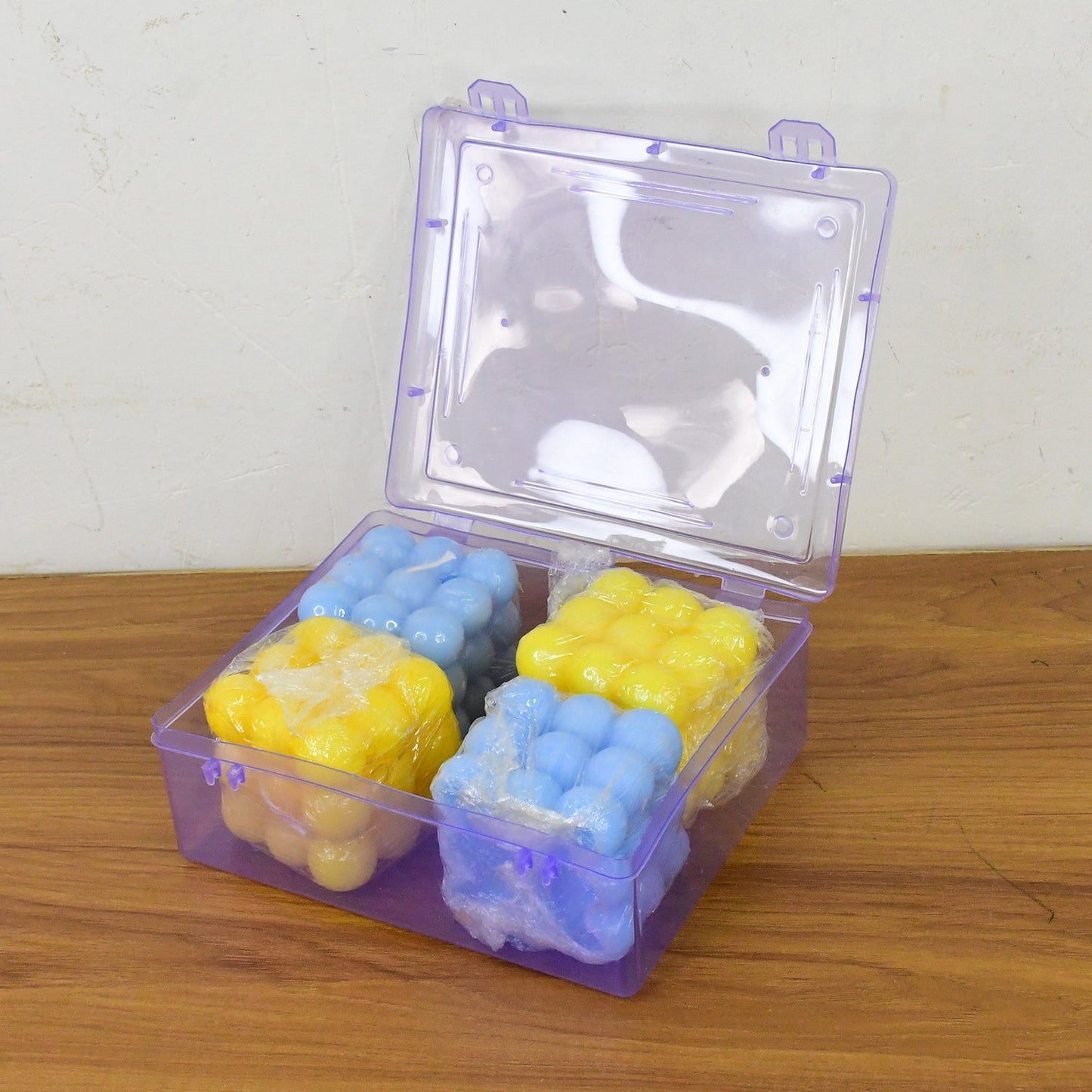 Colorful Cube Shaped Wax Candles (4 Pc) signaturekarts