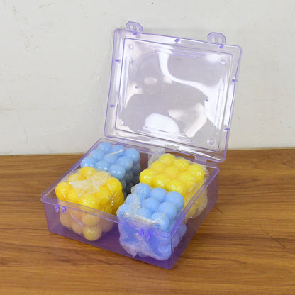 Colorful Cube Shaped Wax Candles (4 Pc) signaturekarts