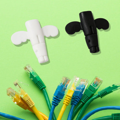 Silicone Data Cable Protector – Angel 2-in-1 Cord Saver & Storage Tool signaturekarts