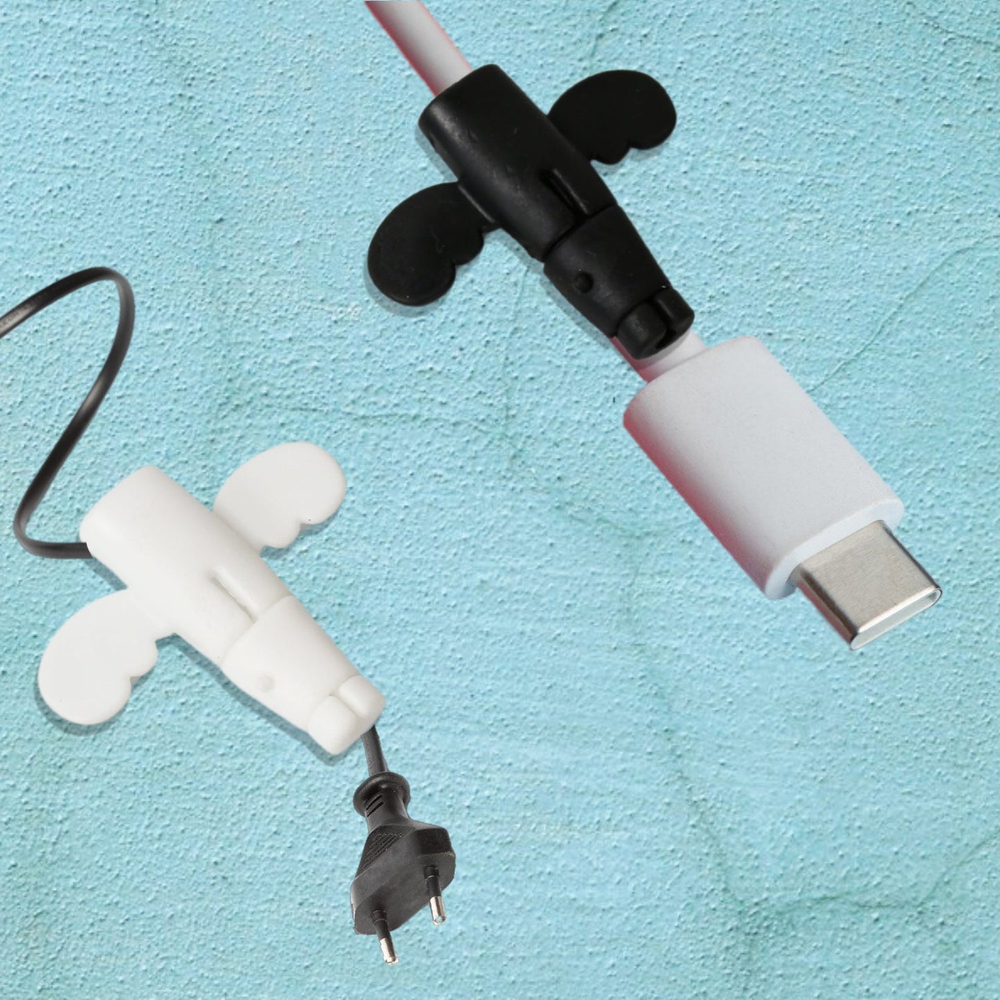Silicone Data Cable Protector – Angel 2-in-1 Cord Saver & Storage Tool signaturekarts