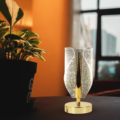 Luxury Crystal Table Lamp with USB Charging (1 Pc) signaturekarts