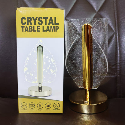 Luxury Crystal Table Lamp with USB Charging (1 Pc) signaturekarts