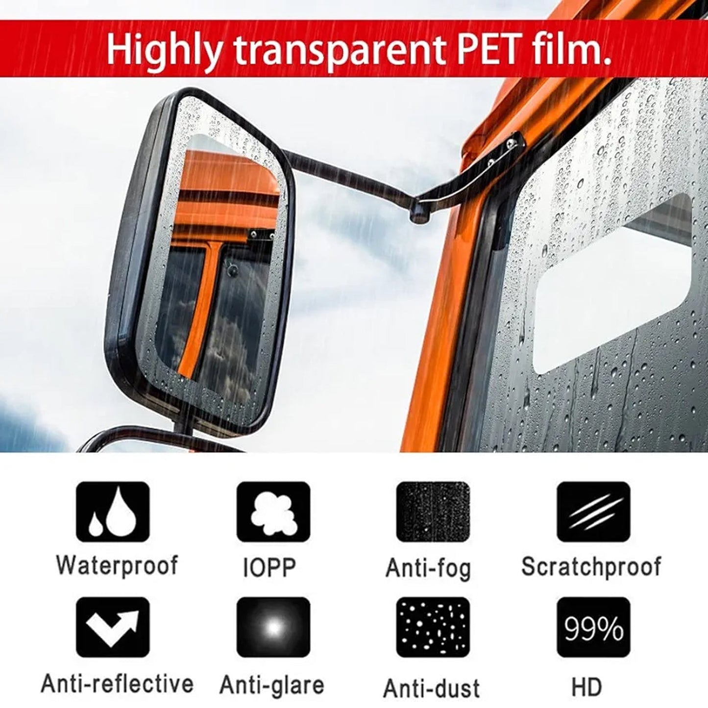 Mirror Protection Film Set (2-Piece, 20×18 CM) The Morsignaturekarts