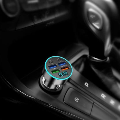 Multi-Port Fast Car Charger for 12V/24V Vehicles – 4-USB Smart Adapter signaturekarts