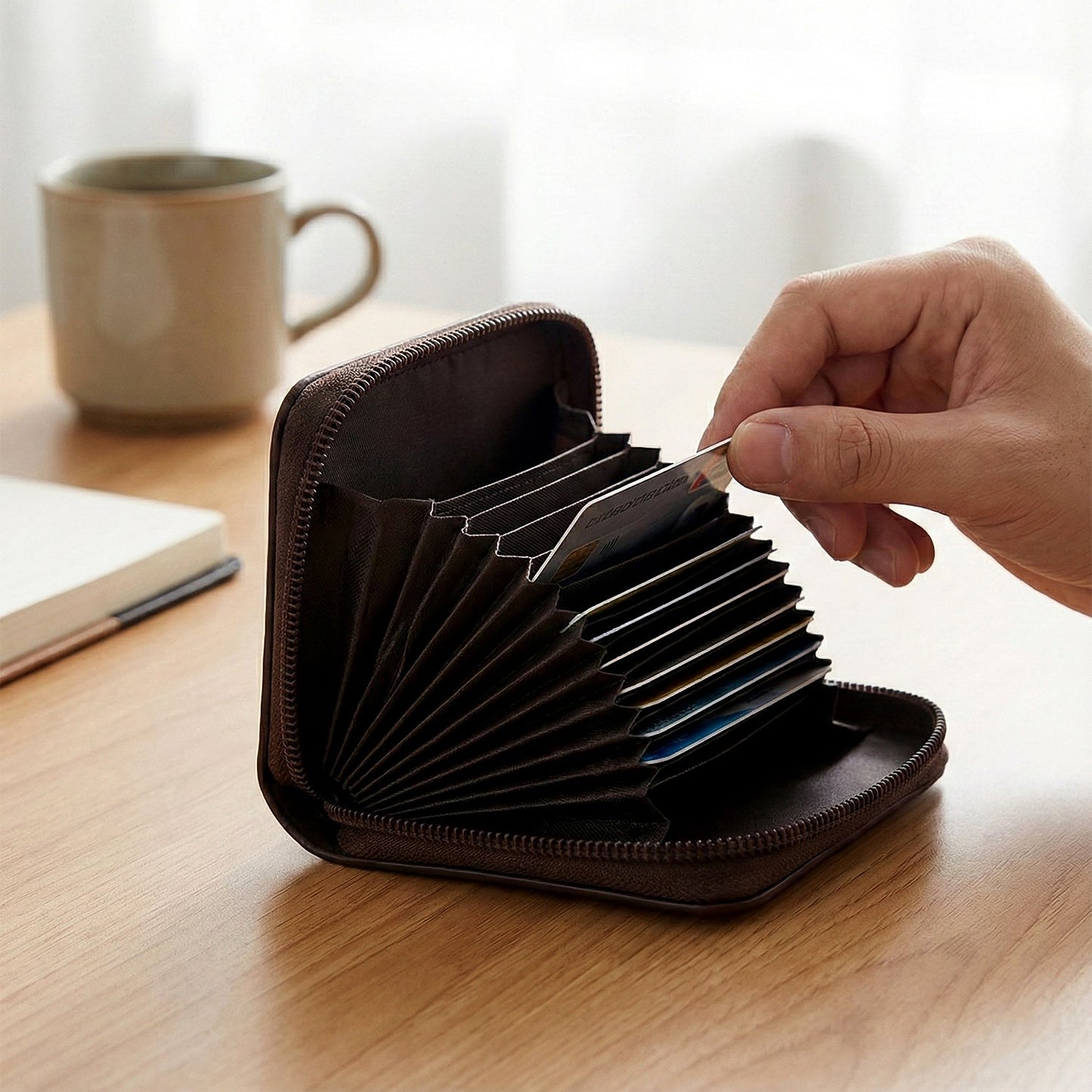 Premium Zip-Around Card Holder Wallet (1 Pc) The Morsignaturekarts