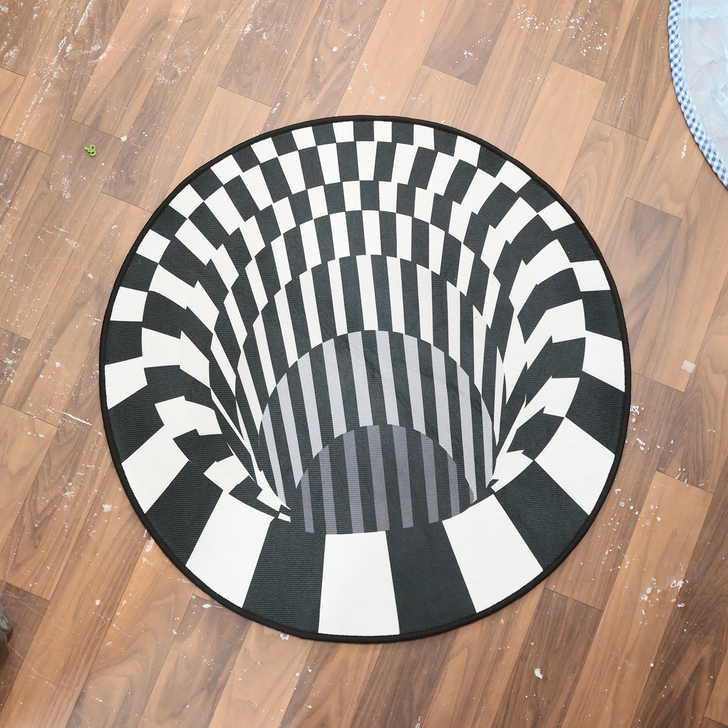 3D Space Round Carpet, Floor Mat Non-Woven Doormat (60 Cm) signaturekarts