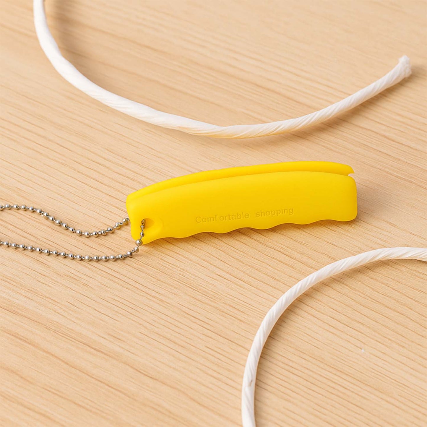 Silicone Portable Bag Device Bag Filter Hand Shopping Bag Carry Tool Key Chain (1 Pc) Signaturekarts