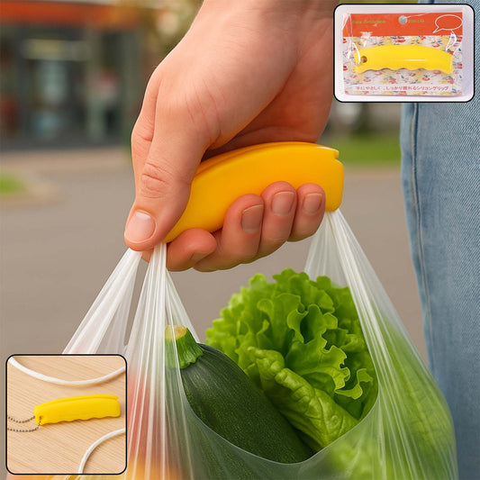 Silicone Portable Bag Device Bag Filter Hand Shopping Bag Carry Tool Key Chain (1 Pc) Signaturekarts