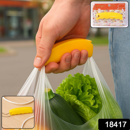 Silicone Portable Bag Device Bag Filter Hand Shopping Bag Carry Tool Key Chain (1 Pc) Signaturekarts