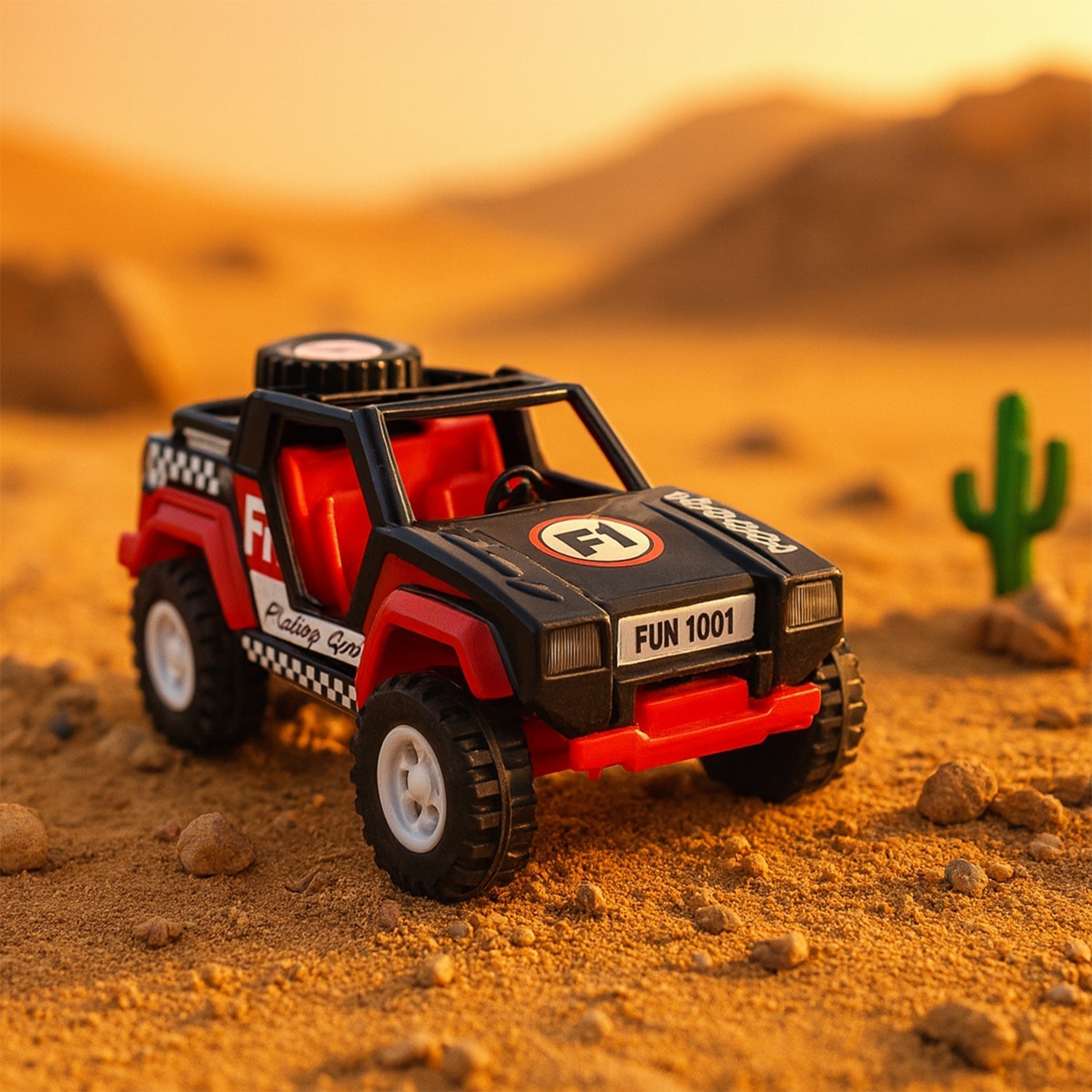 Funwoods Free-Wheel Racing Jeep Toy Car - (1 Pc) signaturekarts