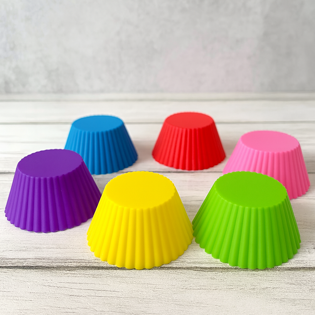 Silicone Cupcake-Shaped Baking Mold for Chocolate, Candy & Pastry (6 Pc) signaturekarts