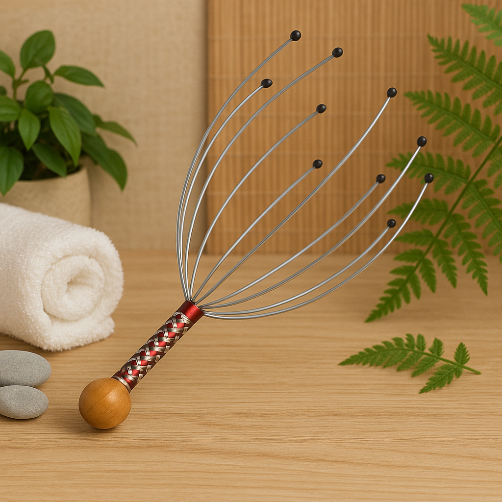Hand Held Scalp Head Massager Stress Relief Signature Kart