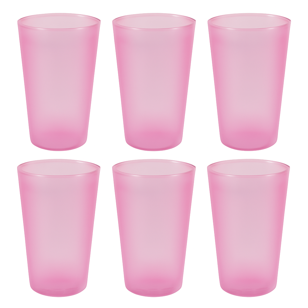 Large Glass Set – for Kitchens & Offices, Perfect for Water & Beverages (6-Piece) Your Brand