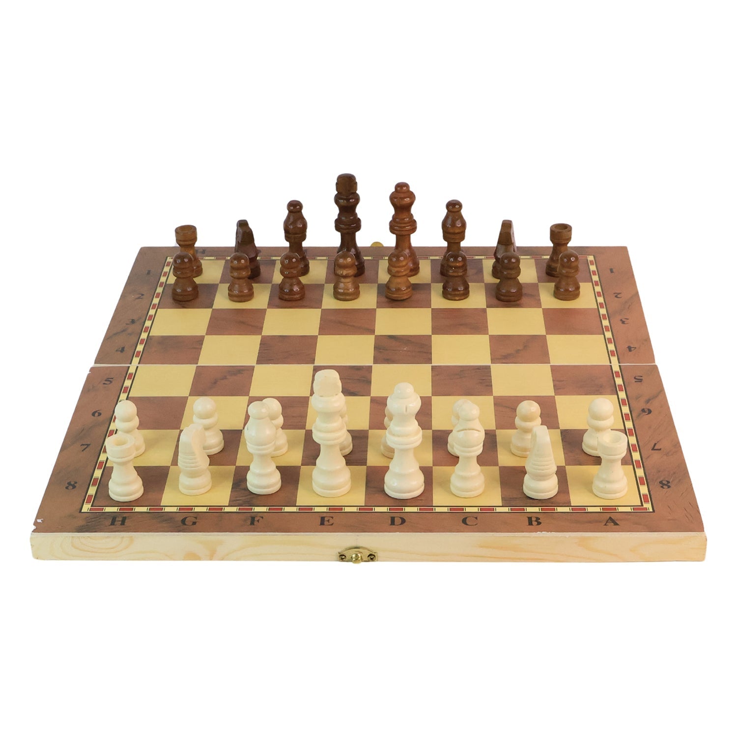 Foldable Wooden Chess Board Set (30 × 30 Cm / 1 Set) signaturekarts
