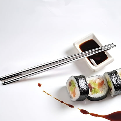 Premium Stainless Steel Reusable Chopsticks (2 Pc) signaturekarts